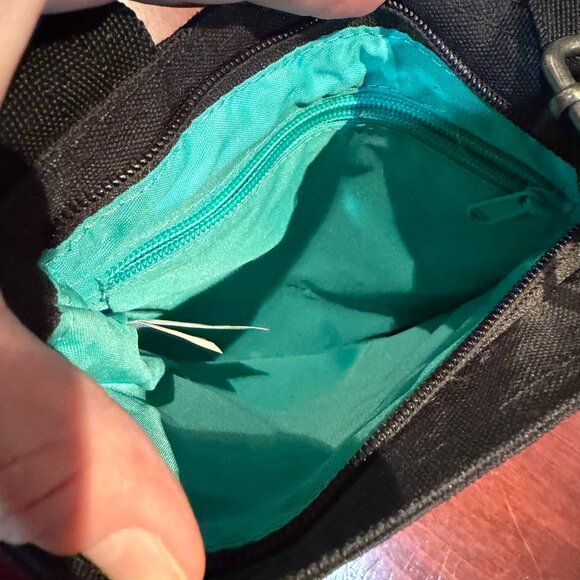 DAKINE Cross Body Purse Pouch Travel Bag Small Black Pattern - Picture 7 of 8